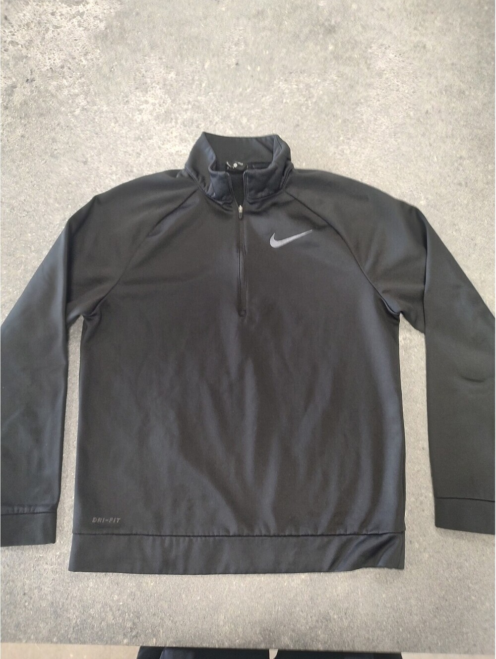 Nike Dri-FIT black quarter-zip pullover